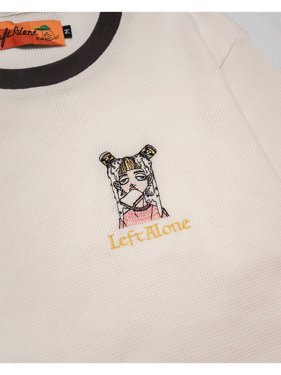 THERMAL RINGER LS TEE -IVORY-