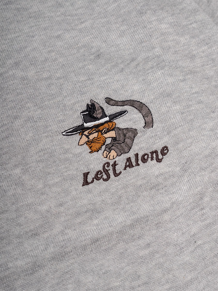 KNIT POLO -GREY-