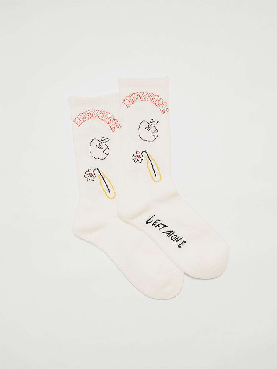 DRAWN SOX -OFF WHITE-