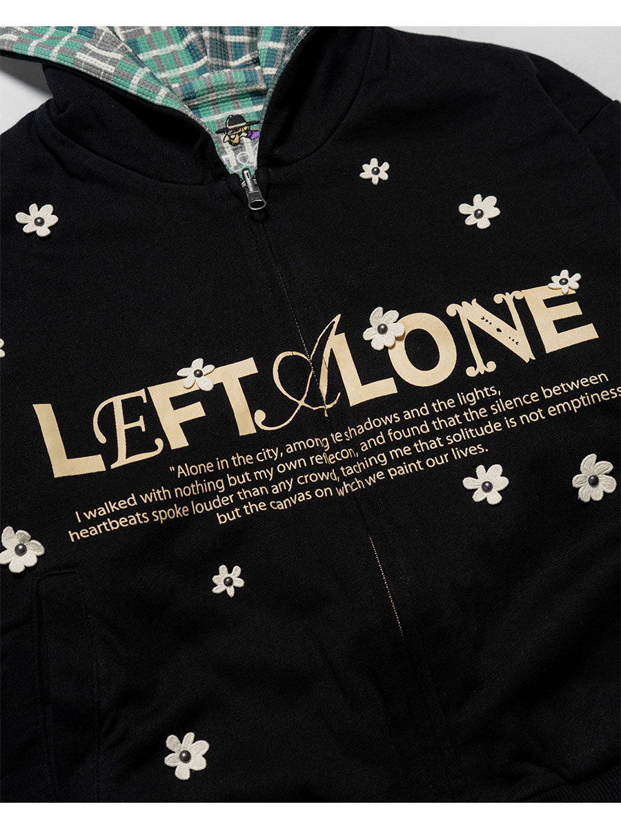REVERSIBLE HOODIE -BLACK-
