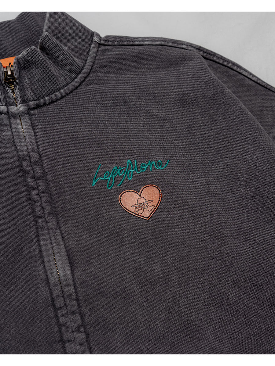 STAND ZIP SWEAT -GREY-