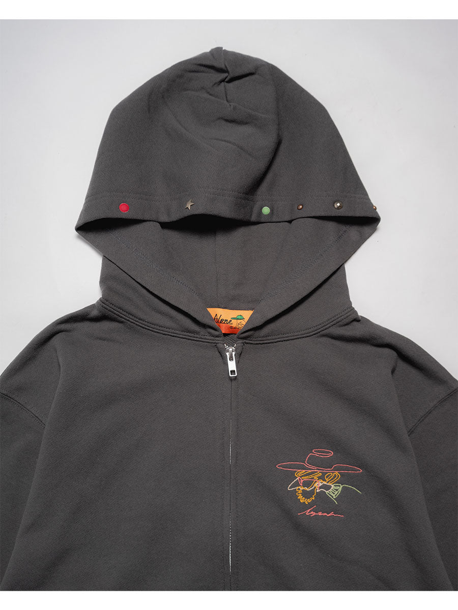 STUDS ICON ZIP PARKA -SUMI-