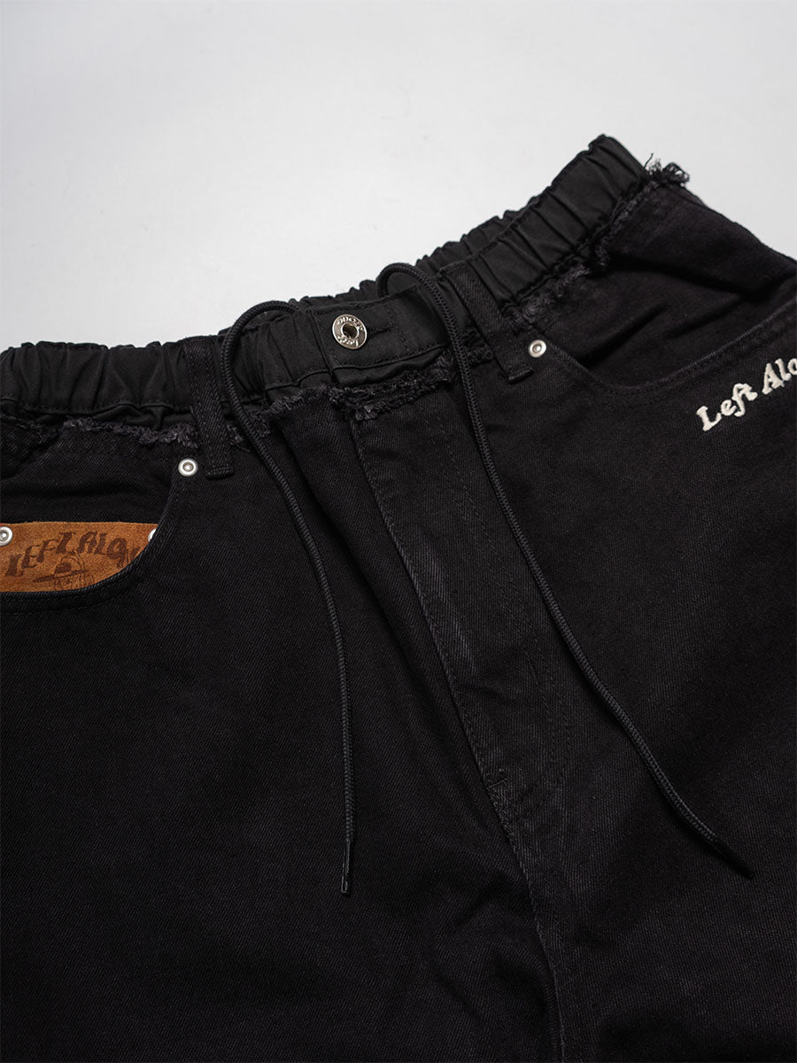 CHANGE DENIM PANTS -BLACK-