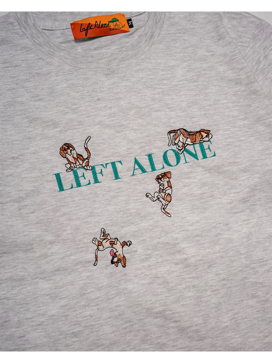 FREE DOG SS TEE -ASH-