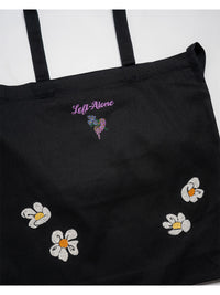 FLOWER 2WAY BAG -BLACK-