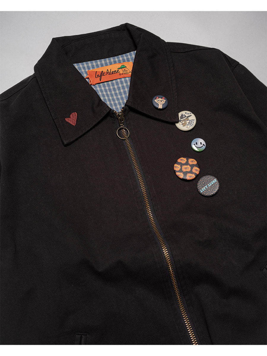 BLOUSON -BLACK-