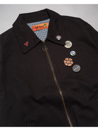 BLOUSON -BLACK-