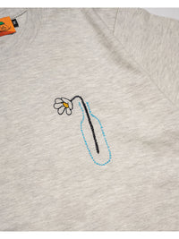 FLOWER BEHIND SS TEE -OATMEAL-