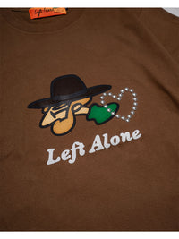 ICON FLOCKING SS TEE -BROWN-