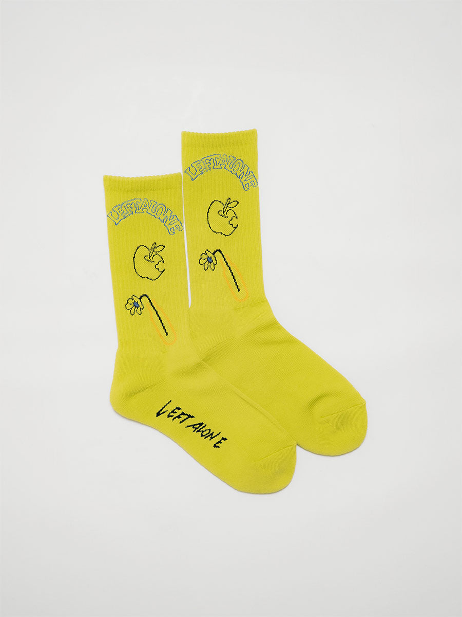 DRAWN SOX -LIME-