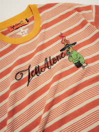 BORDER S/S TEE -ORANGE-