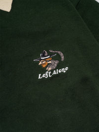 KNIT POLO -GREEN-