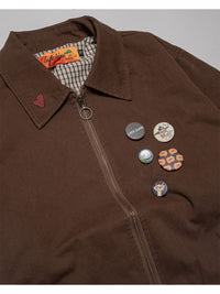 BLOUSON -BROWN-
