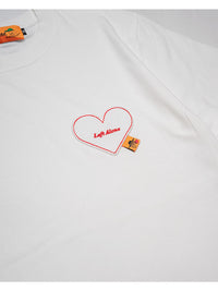 HEART POCKET TEE -WHITE-