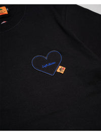 HEART POCKET TEE -BLACK-