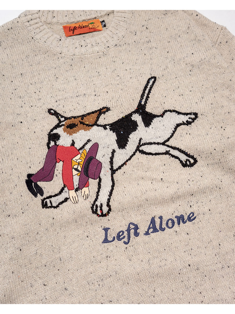DOG KNIT -IVORY-