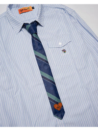 TIE STRIPE LS SHIRT -LIGHT BLUE-