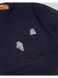 GHOST POCKET TEE -NAVY-