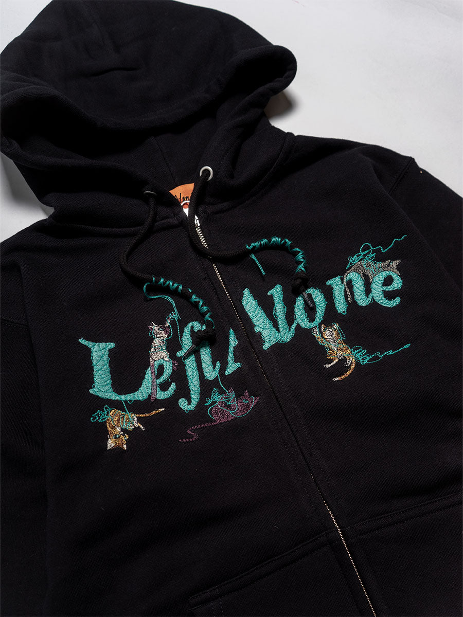 CAT ZIP PARKA -BLACK-