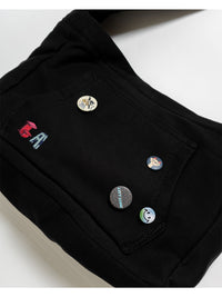 SHOULDER BAG -BLACK-