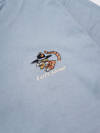 ICON CAT L/S TEE -LIGHT BLUE-