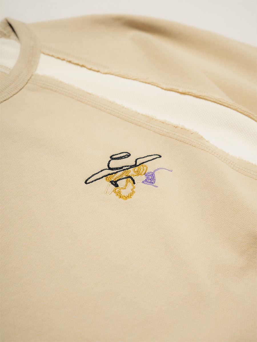SWEAT S/S TEE -BEIGE-