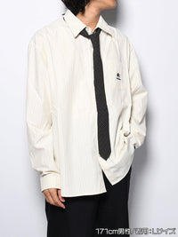 TIE L/S SHIRT -LIGHT YELLOW-