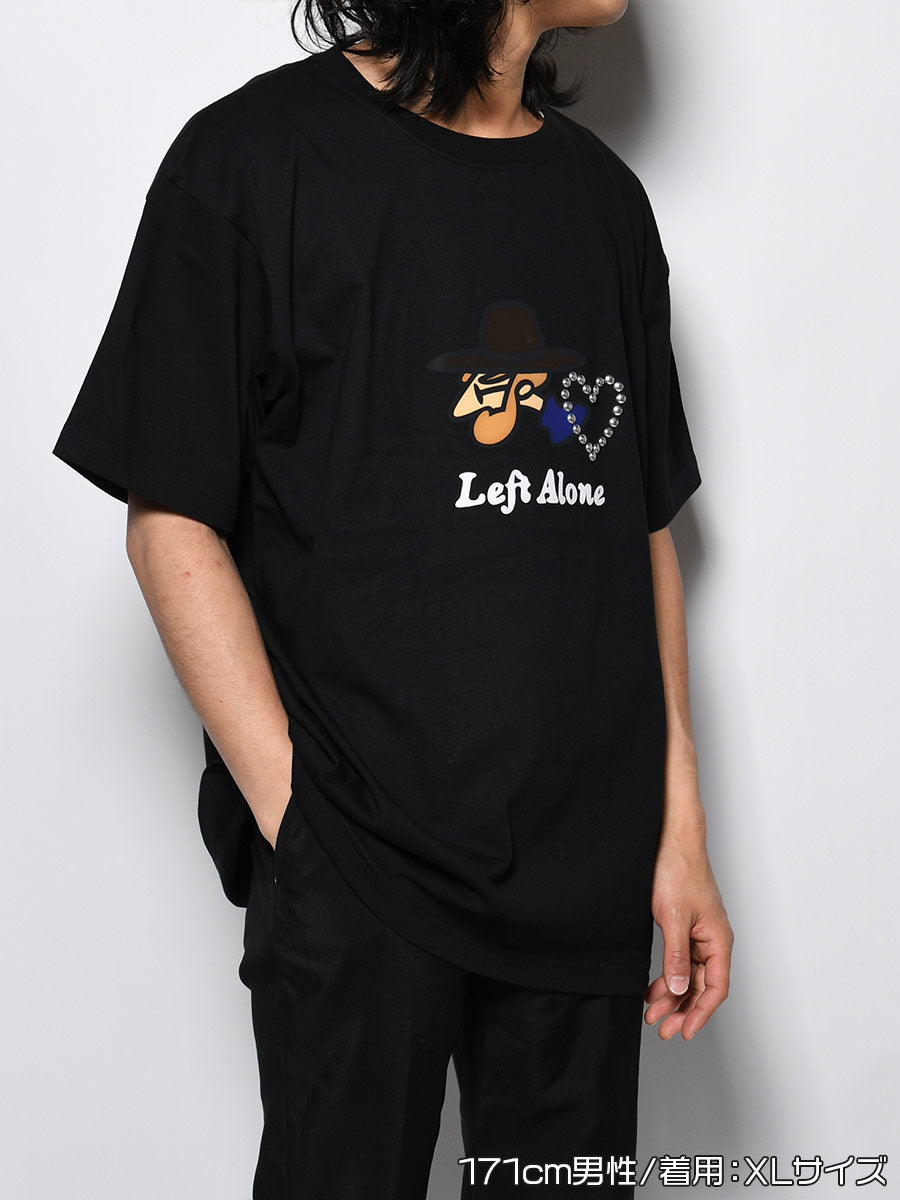 ICON FLOCKING SS TEE -BLACK-