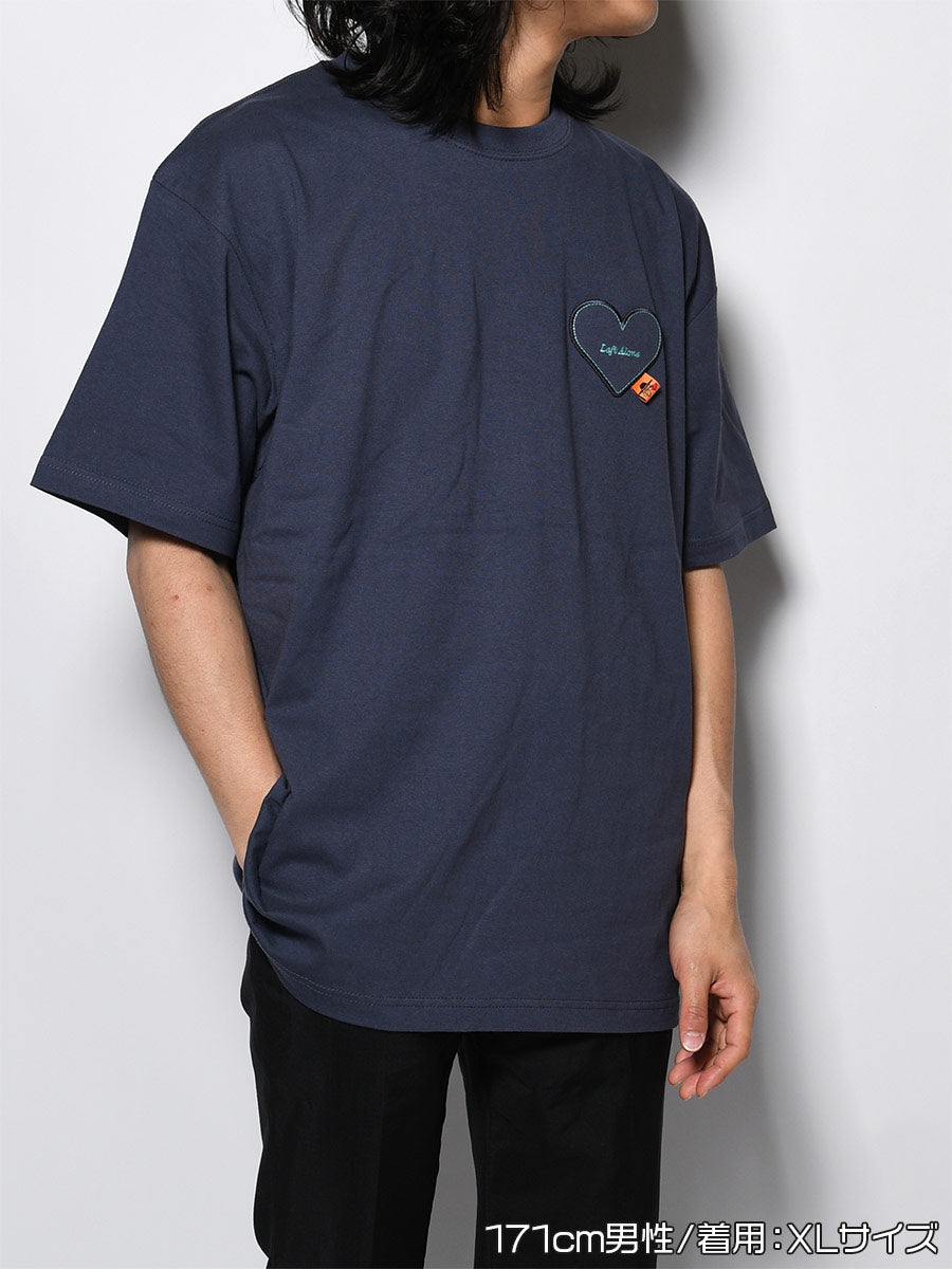 HEART POCKET TEE -PURPLE-