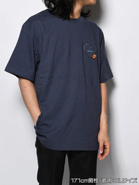 HEART POCKET TEE -PURPLE-