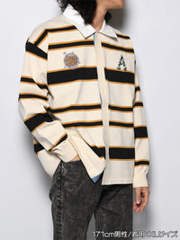 WIDE BORDER KNIT SH -IVORY-