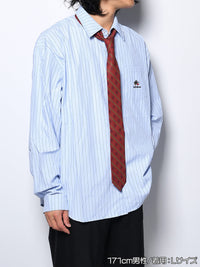 TIE L/S SHIRT -BLUE-