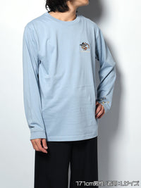 ICON CAT L/S TEE -LIGHT BLUE-