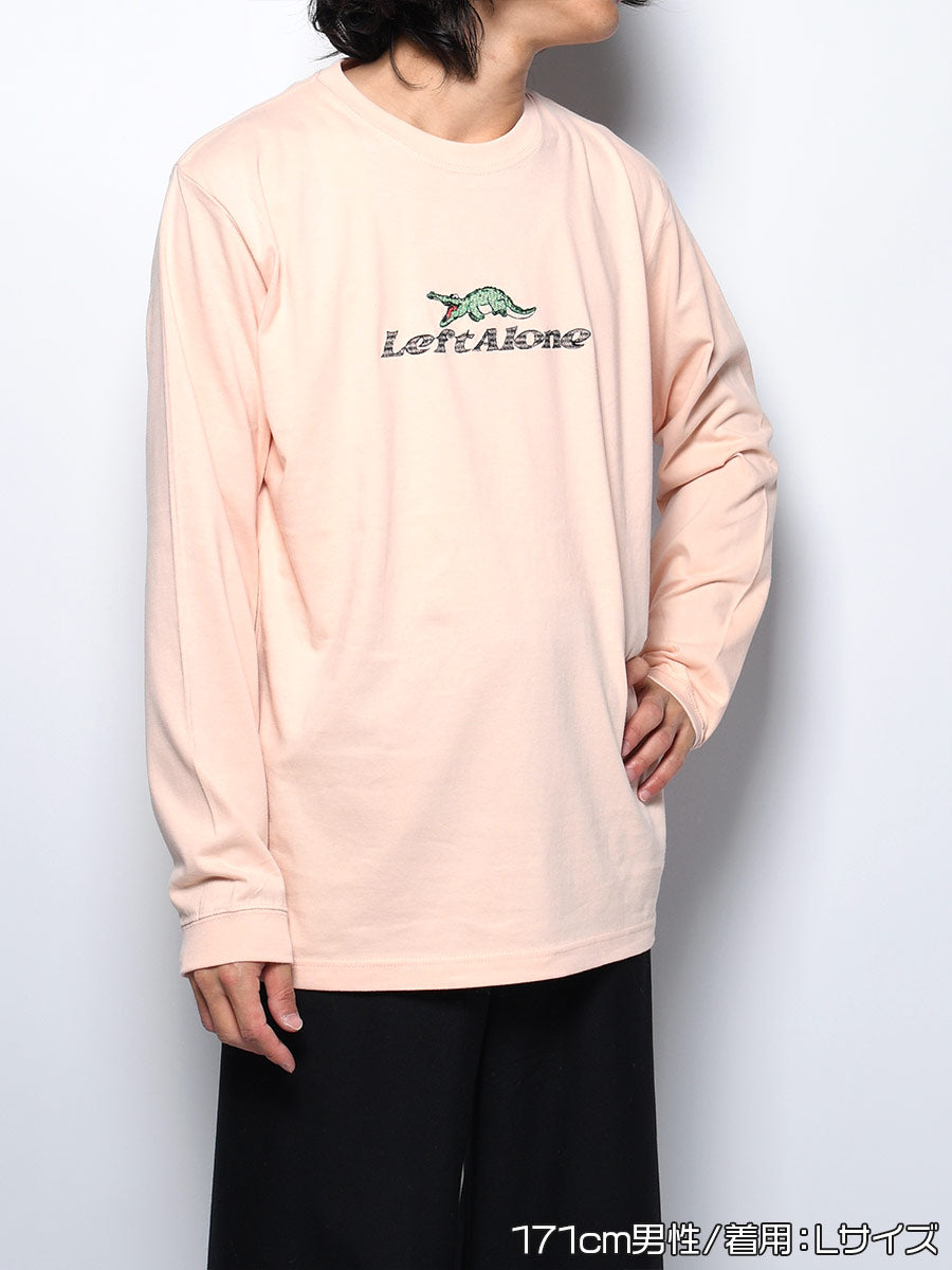 CROCO GIRL L/S TEE -PINK-