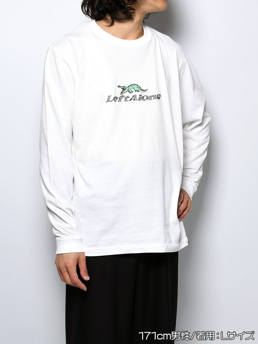 CROCO GIRL L/S TEE -WHITE-