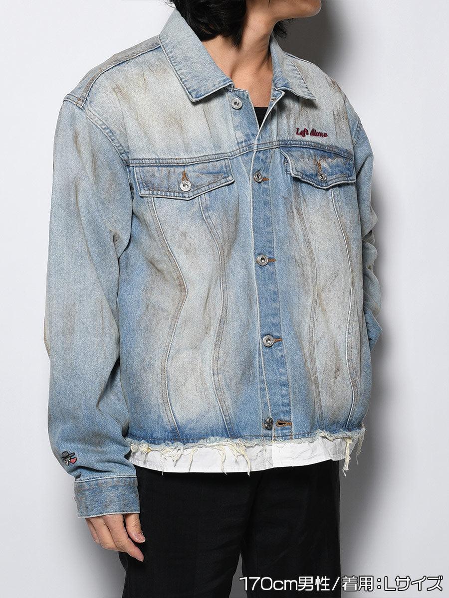 RAW WAVE DENIM JKT -L.INDIGO-