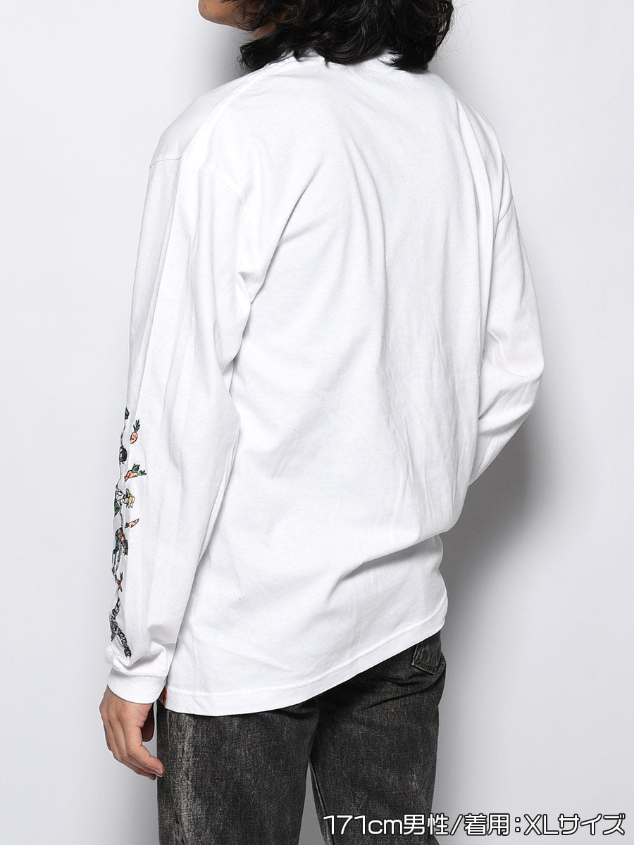FAVORITE ZEBRA LS TEE -WHITE-
