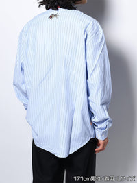 TIE L/S SHIRT -BLUE-
