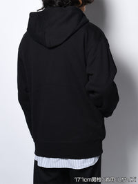 CAT ZIP PARKA -BLACK-