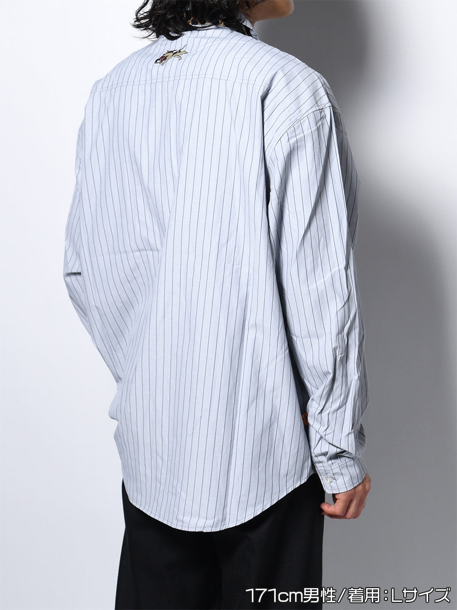 TIE L/S SHIRT -GREY-