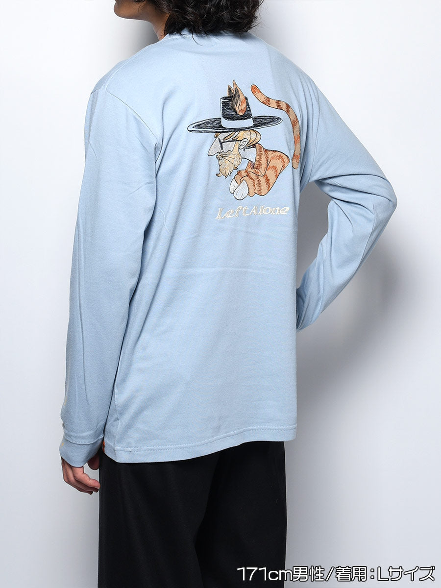 ICON CAT L/S TEE -LIGHT BLUE-