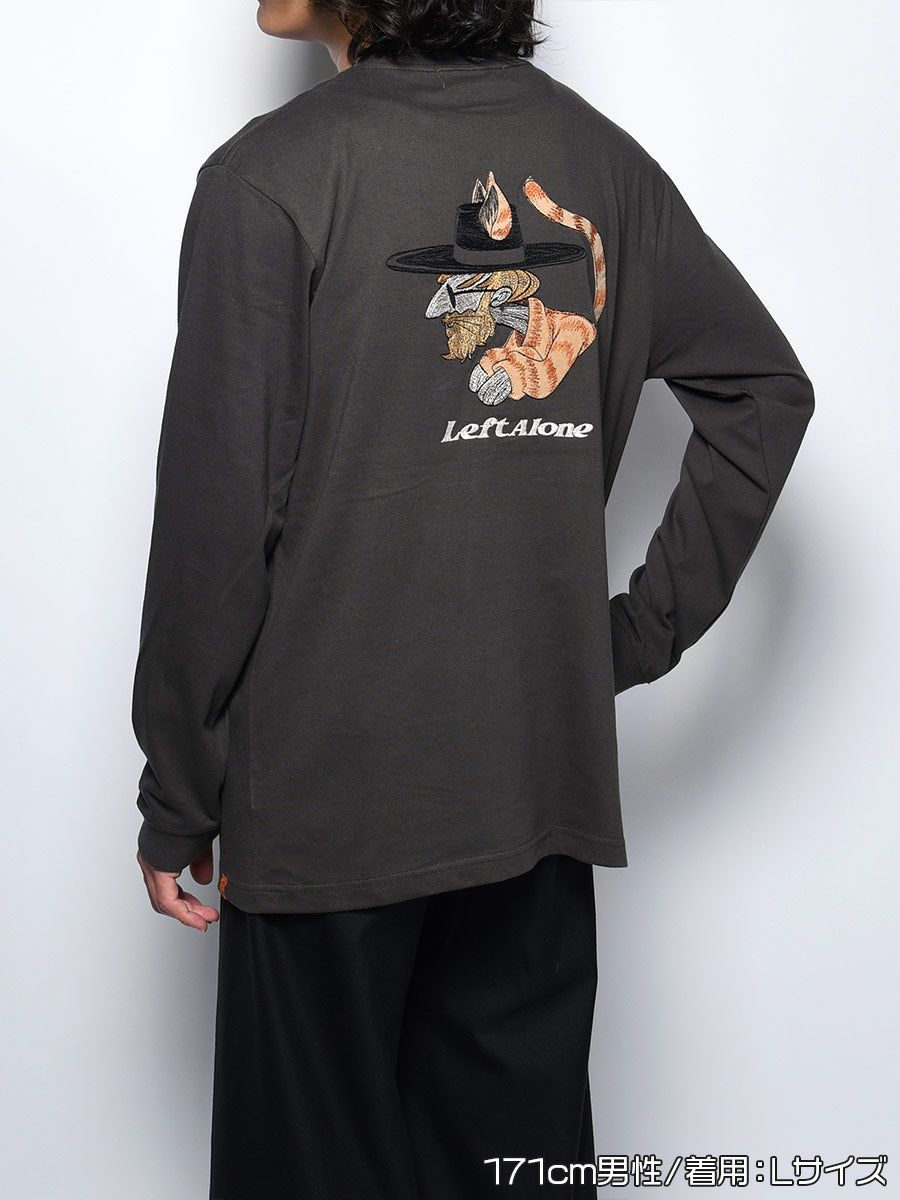 ICON CAT L/S TEE -SUMI-