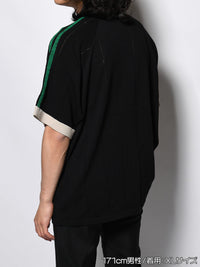 KNIT GAME SHIRT -BLACK-