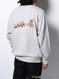 KNIT POLO -GREY-