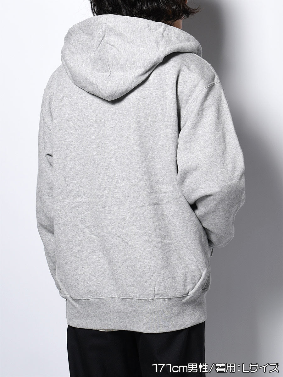 CAT ZIP PARKA -HEATHER GREY-