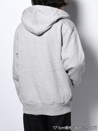CAT ZIP PARKA -HEATHER GREY-