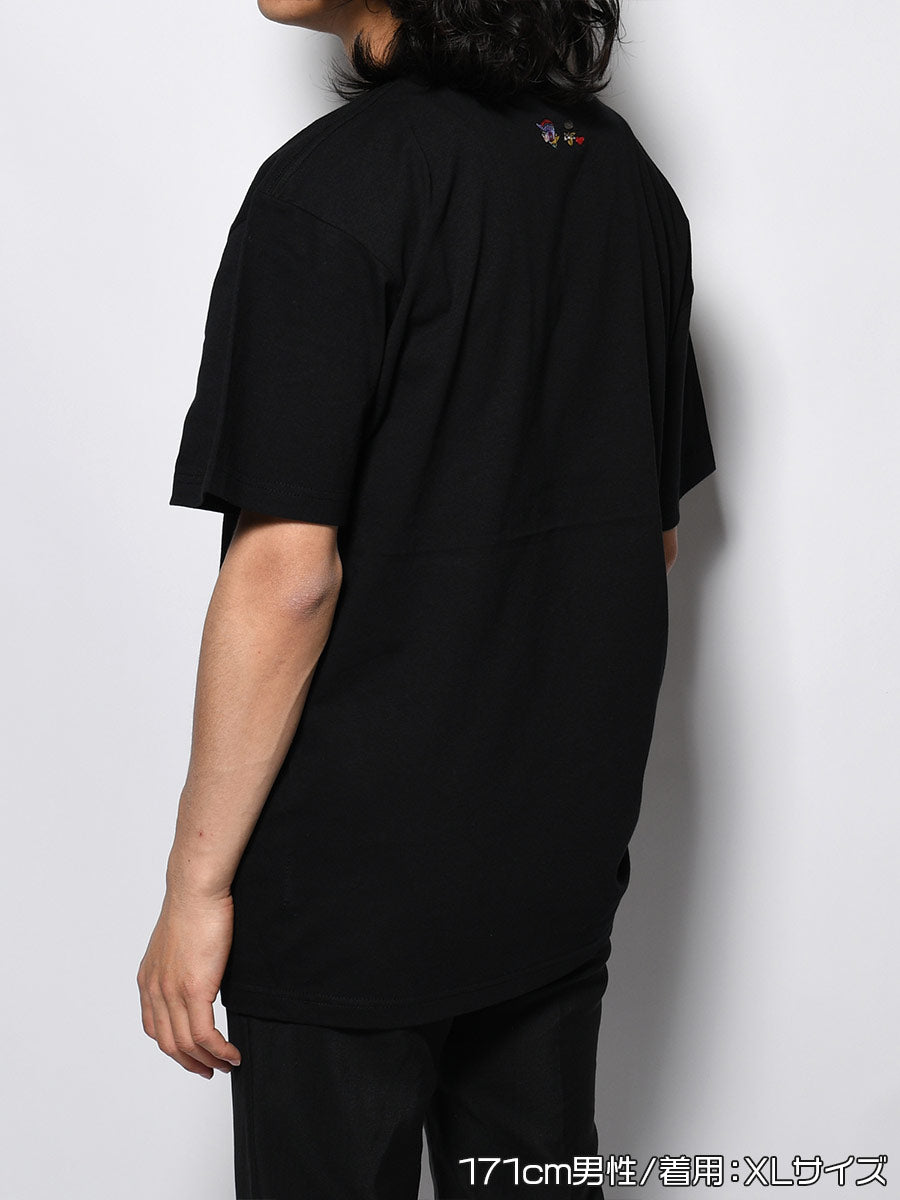 HEART POCKET TEE -BLACK-