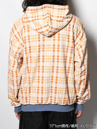 REVERSIBLE HOODIE -BLUE-