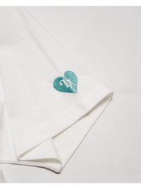 HEART LOGO TEE -WHITE-