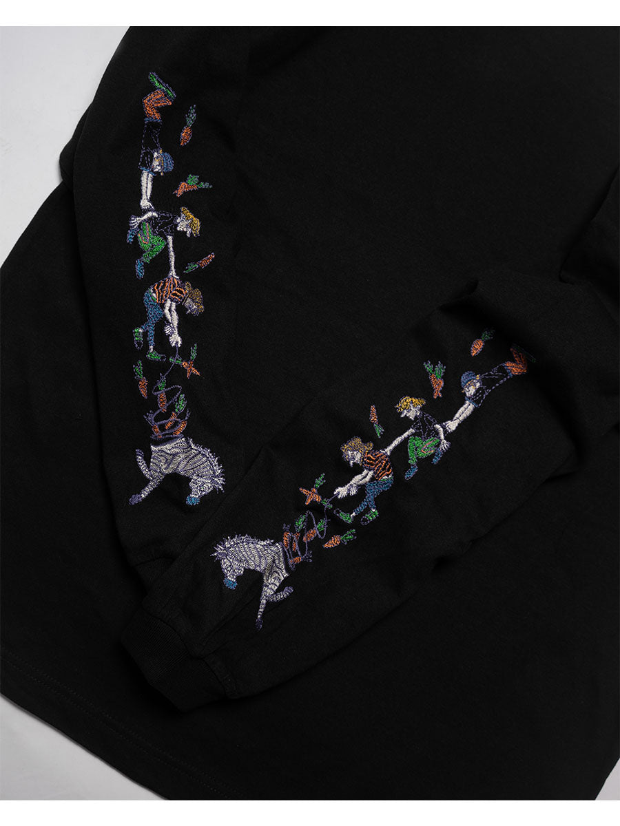 FAVORITE ZEBRA LS TEE -BLACK-